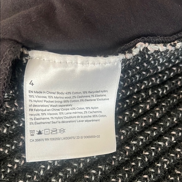 Lululemon Striped Open-Front Sweater size 4 - Picture 4 of 6